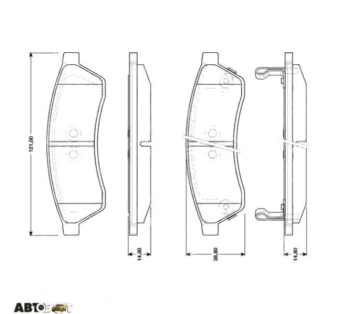 Тормозные колодки TRW GDB4172, цена: 1 581 грн.