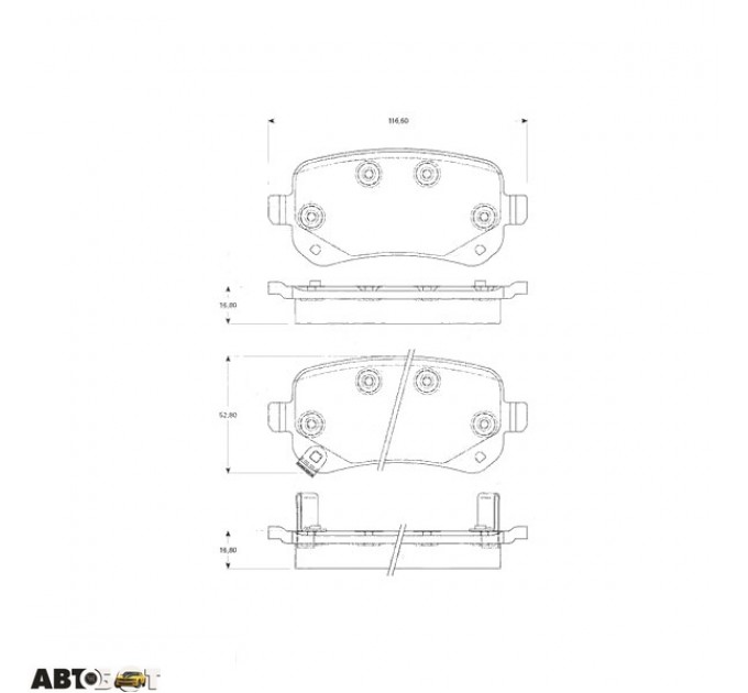 Тормозные колодки TRW GDB4176, цена: 1 794 грн.