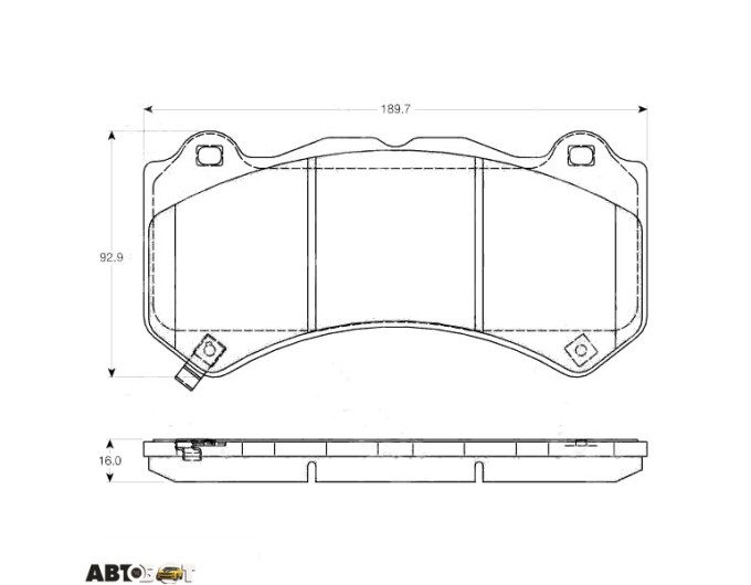 Тормозные колодки TRW GDB4450, цена: 7 872 грн.