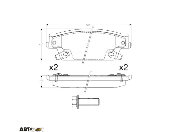 Тормозные колодки TRW GDB4452, цена: 4 765 грн.