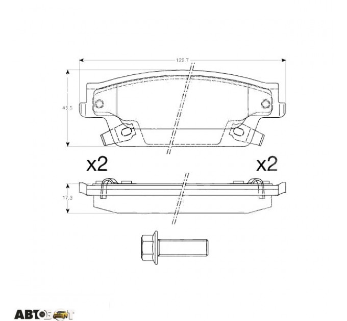 Тормозные колодки TRW GDB4452, цена: 2 595 грн.