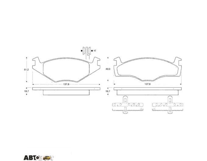 Тормозные колодки TRW GDB454, цена: 1 579 грн.
