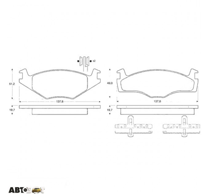 Тормозные колодки TRW GDB454, цена: 860 грн.