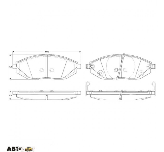 Тормозные колодки TRW GDB4606, цена: 1 480 грн.