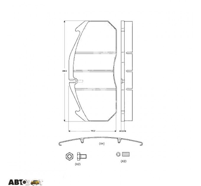 Тормозные колодки TRW GDB5065, цена: 5 810 грн.