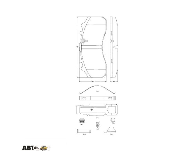 Гальмівні колодки TRW GDB5067, ціна: 9 290 грн.