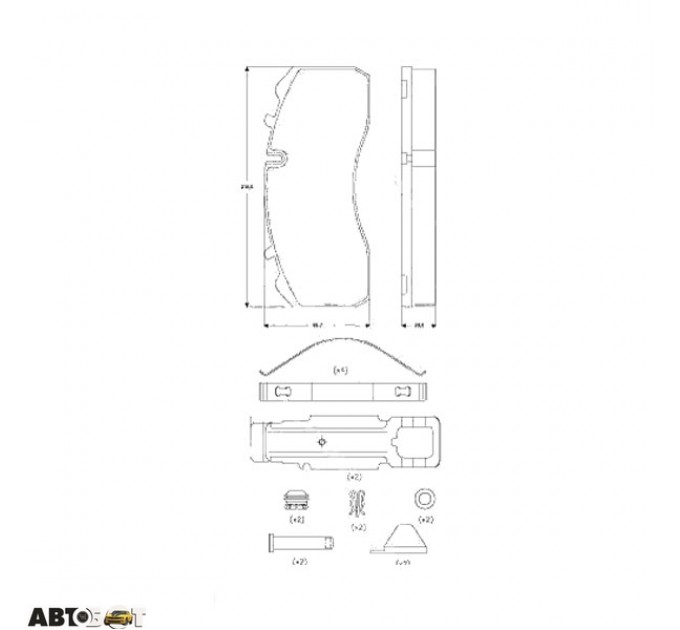 Тормозные колодки TRW GDB5072, цена: 5 245 грн.