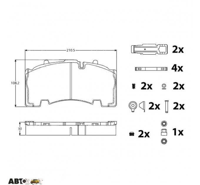 Тормозные колодки TRW GDB5093, цена: 6 204 грн.