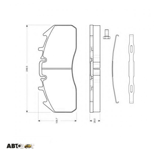 Гальмівні колодки TRW GDB5096, ціна: 6 566 грн.