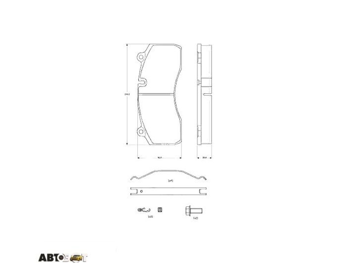 Гальмівні колодки TRW GDB5100, ціна: 13 687 грн.