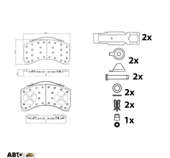 Тормозные колодки TRW GDB5110, цена: 6 510 грн.