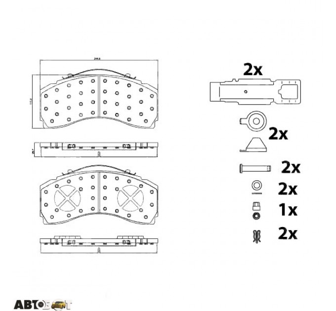 Тормозные колодки TRW GDB5111, цена: 7 113 грн.