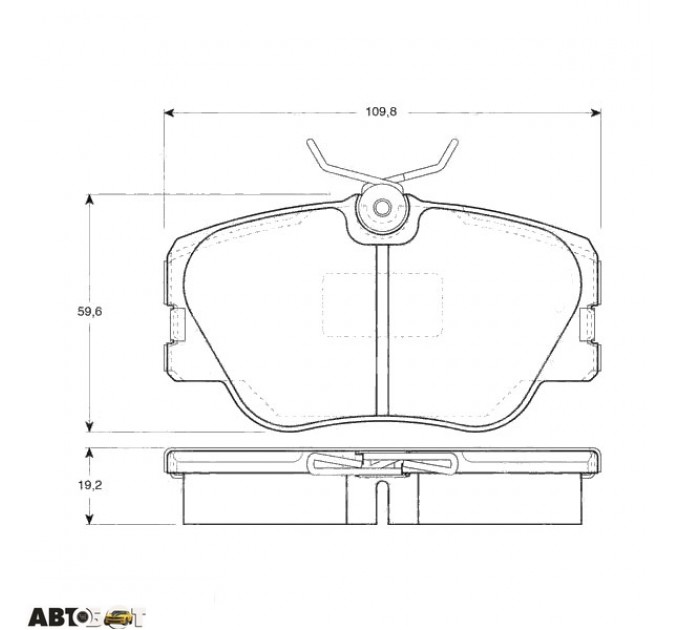 Гальмівні колодки TRW GDB818, ціна: 1 115 грн.