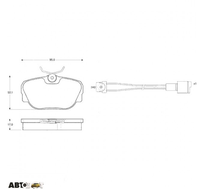 Тормозные колодки TRW GDB820, цена: 1 204 грн.