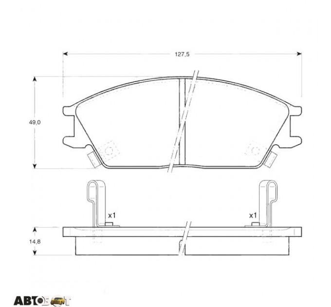 Тормозные колодки TRW GDB893, цена: 997 грн.