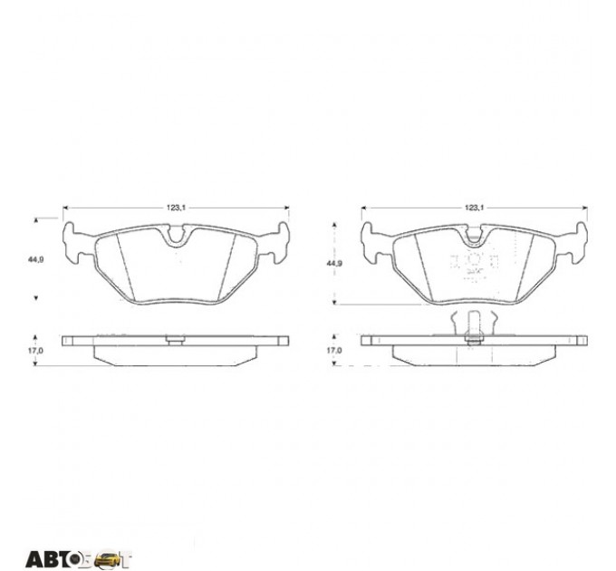 Тормозные колодки TRW GDB917, цена: 926 грн.