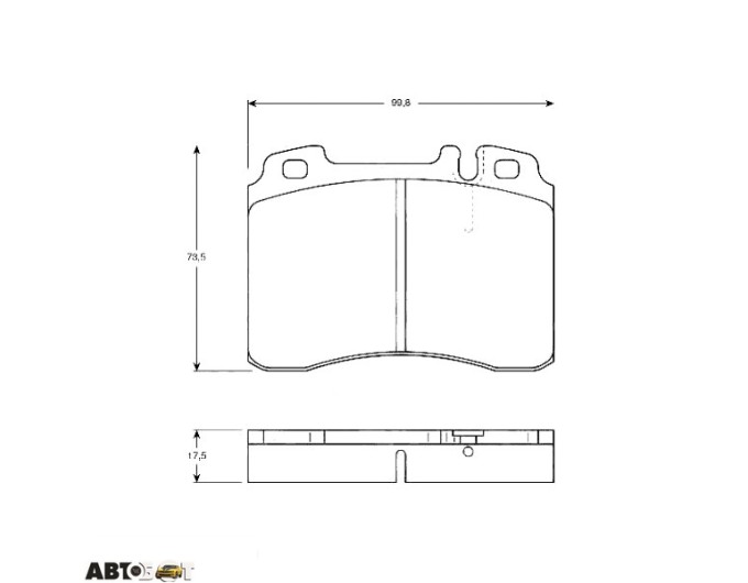 Тормозные колодки TRW GDB962, цена: 2 274 грн.