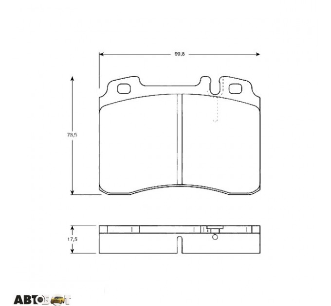 Тормозные колодки TRW GDB962, цена: 1 238 грн.