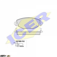 Тормозные колодки ICER 181380701