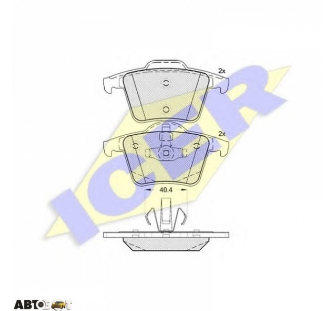 Тормозные колодки ICER 181612, цена: 1 378 грн.