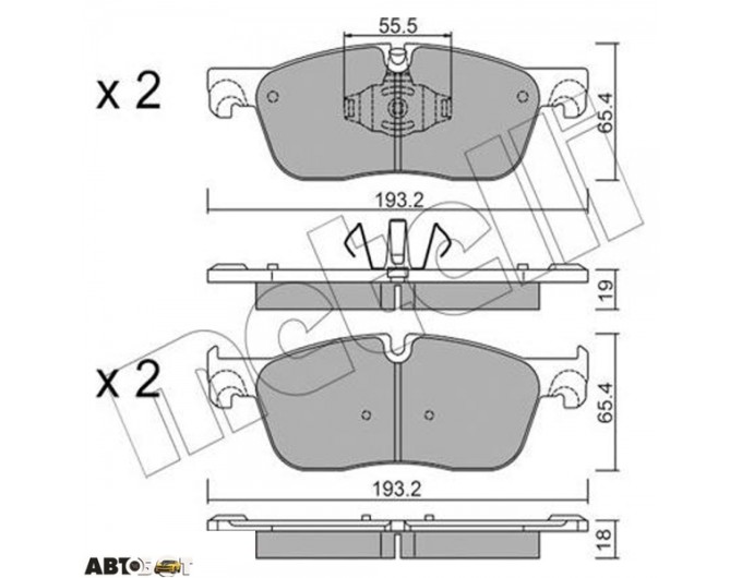 Тормозные колодки METELLI 22-1123-1, цена: 3 587 грн.