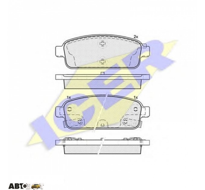 Тормозные колодки ICER 181943, цена: 1 106 грн.