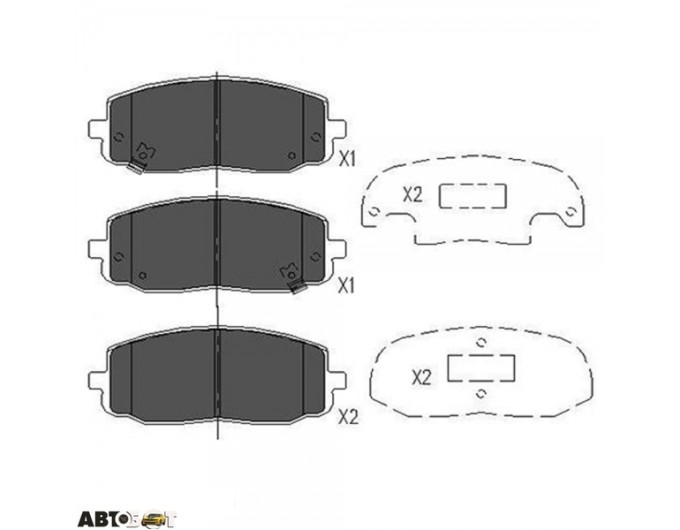 Тормозные колодки KAVO PARTS KBP-4006, цена: 1 450 грн.