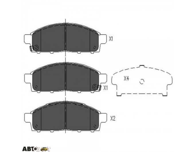 Тормозные колодки KAVO PARTS KBP-5520, цена: 1 755 грн.