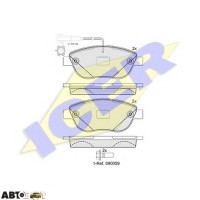 Тормозные колодки ICER 181440203