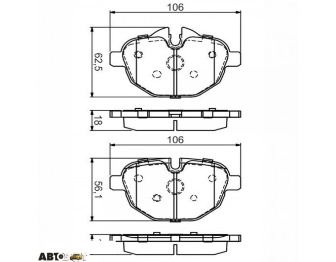 Тормозные колодки Bosch 0 986 495 442, цена: 2 200 грн.