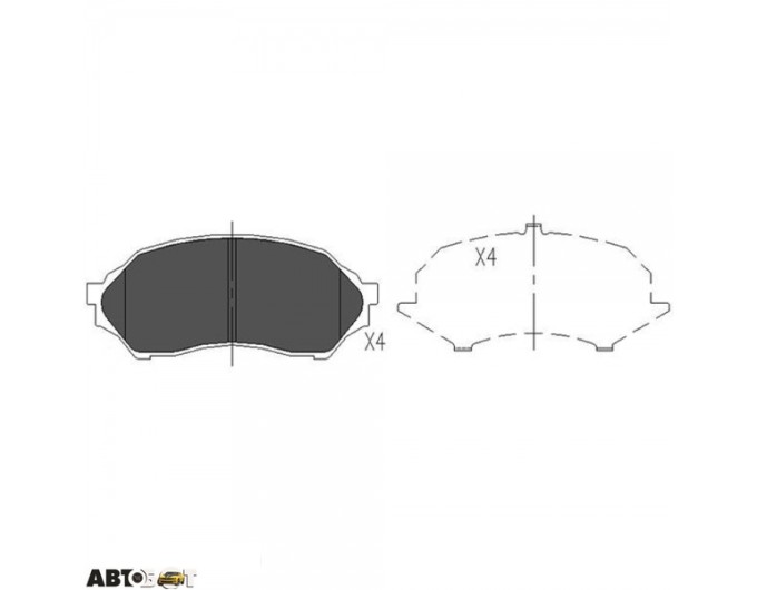 Тормозные колодки KAVO PARTS KBP-4505, цена: 1 492 грн.