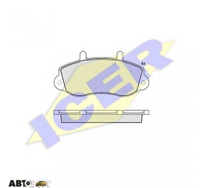Тормозные колодки ICER 141219, цена: 1 148 грн.