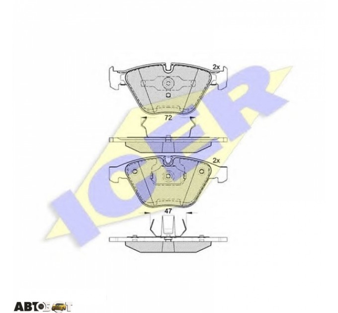 Тормозные колодки ICER 181814, цена: 1 531 грн.