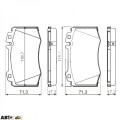 Тормозные колодки Bosch 0 986 494 576, цена: 3 859 грн.