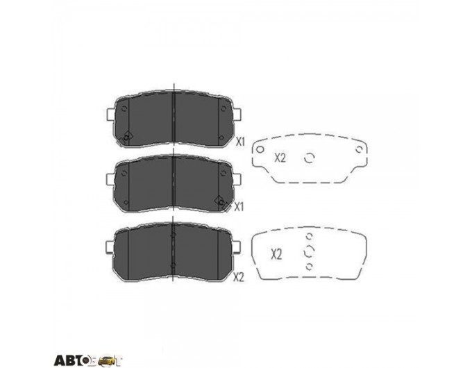 Тормозные колодки KAVO PARTS KBP-3026, цена: 1 495 грн.