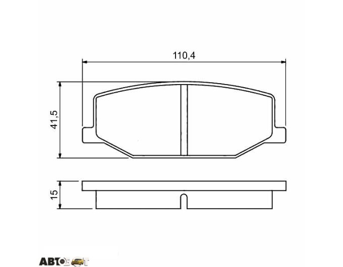 Тормозные колодки Bosch 0 986 460 935, цена: 1 259 грн.