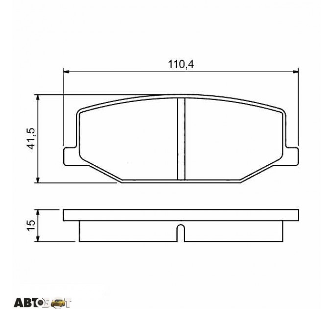 Гальмівні колодки Bosch 0 986 460 935, ціна: 686 грн.