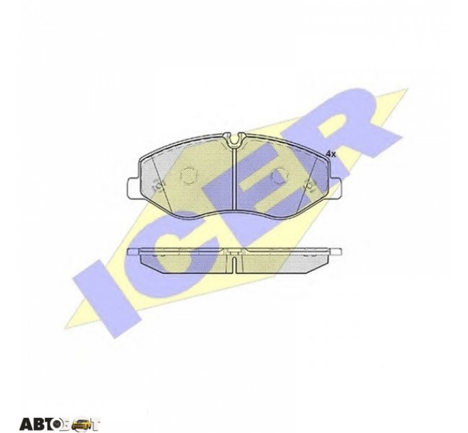 Тормозные колодки ICER 142191, цена: 1 609 грн.