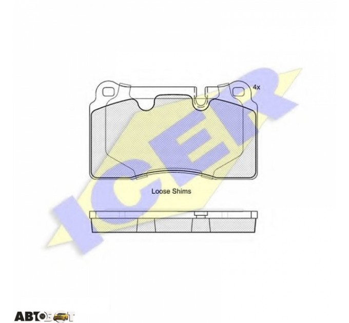 Тормозные колодки ICER 181788, цена: 2 061 грн.