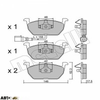 Тормозные колодки METELLI 22-1028-0