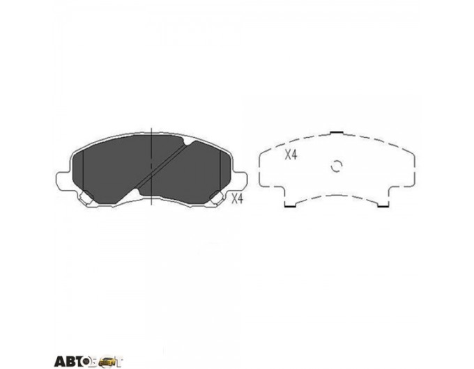 Тормозные колодки KAVO PARTS KBP-5516, цена: 1 747 грн.