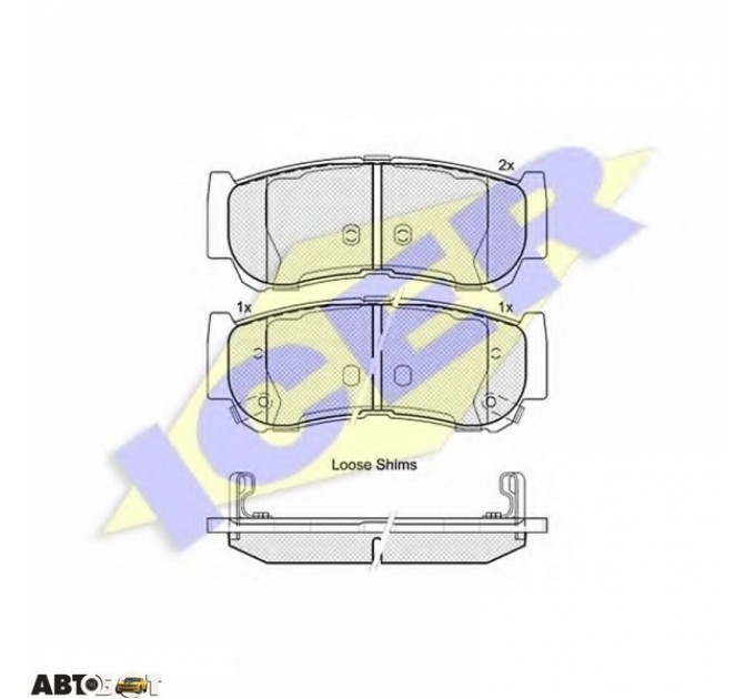 Тормозные колодки ICER 181829, цена: 913 грн.
