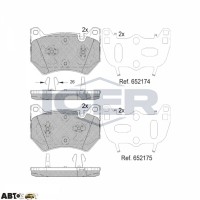 Тормозные колодки ICER 182385