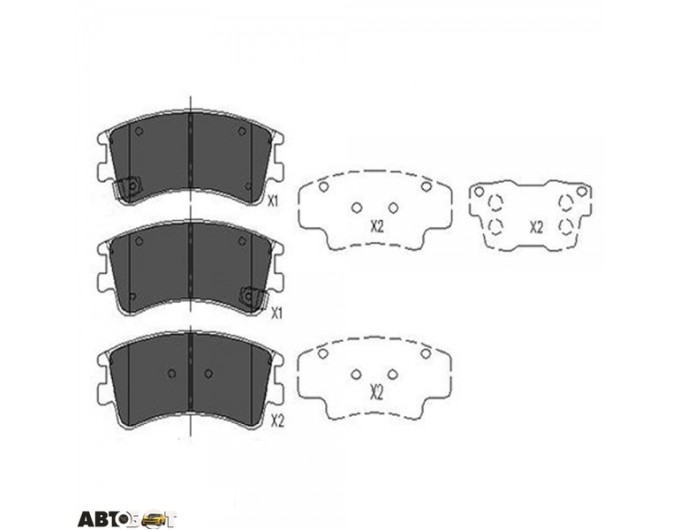 Тормозные колодки KAVO PARTS KBP-4512, цена: 1 783 грн.