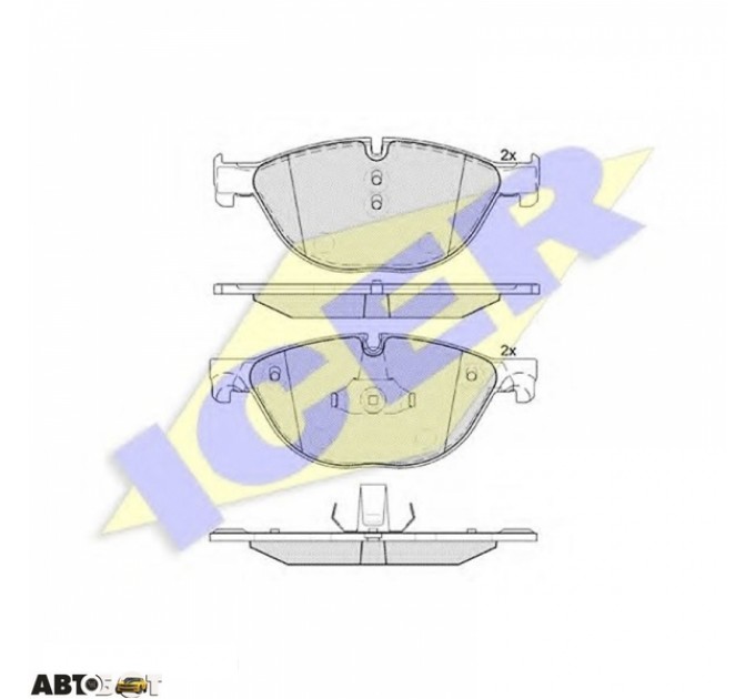 Тормозные колодки ICER 181961, цена: 2 722 грн.