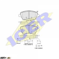 Тормозные колодки ICER 182108