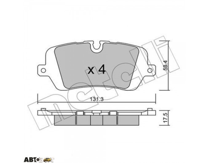 Тормозные колодки METELLI 22-1025-0, цена: 2 082 грн.