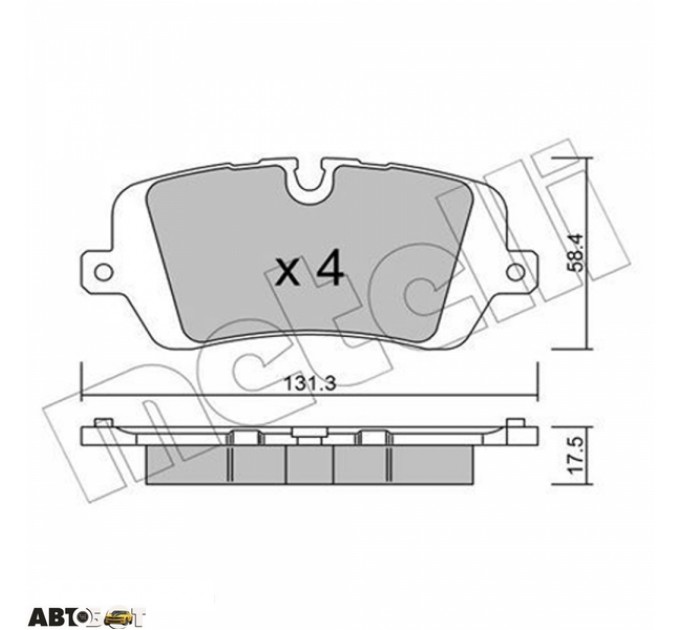 Тормозные колодки METELLI 22-1025-0, цена: 1 145 грн.