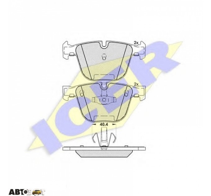 Тормозные колодки ICER 181896, цена: 1 688 грн.