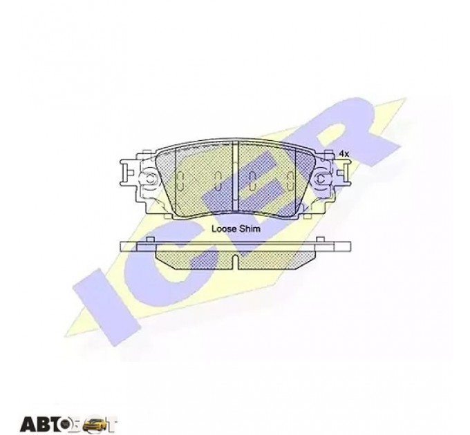 Тормозные колодки ICER 182262, цена: 1 282 грн.